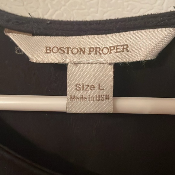 Boston Proper Large Black‎ Tee - Picture 2 of 5